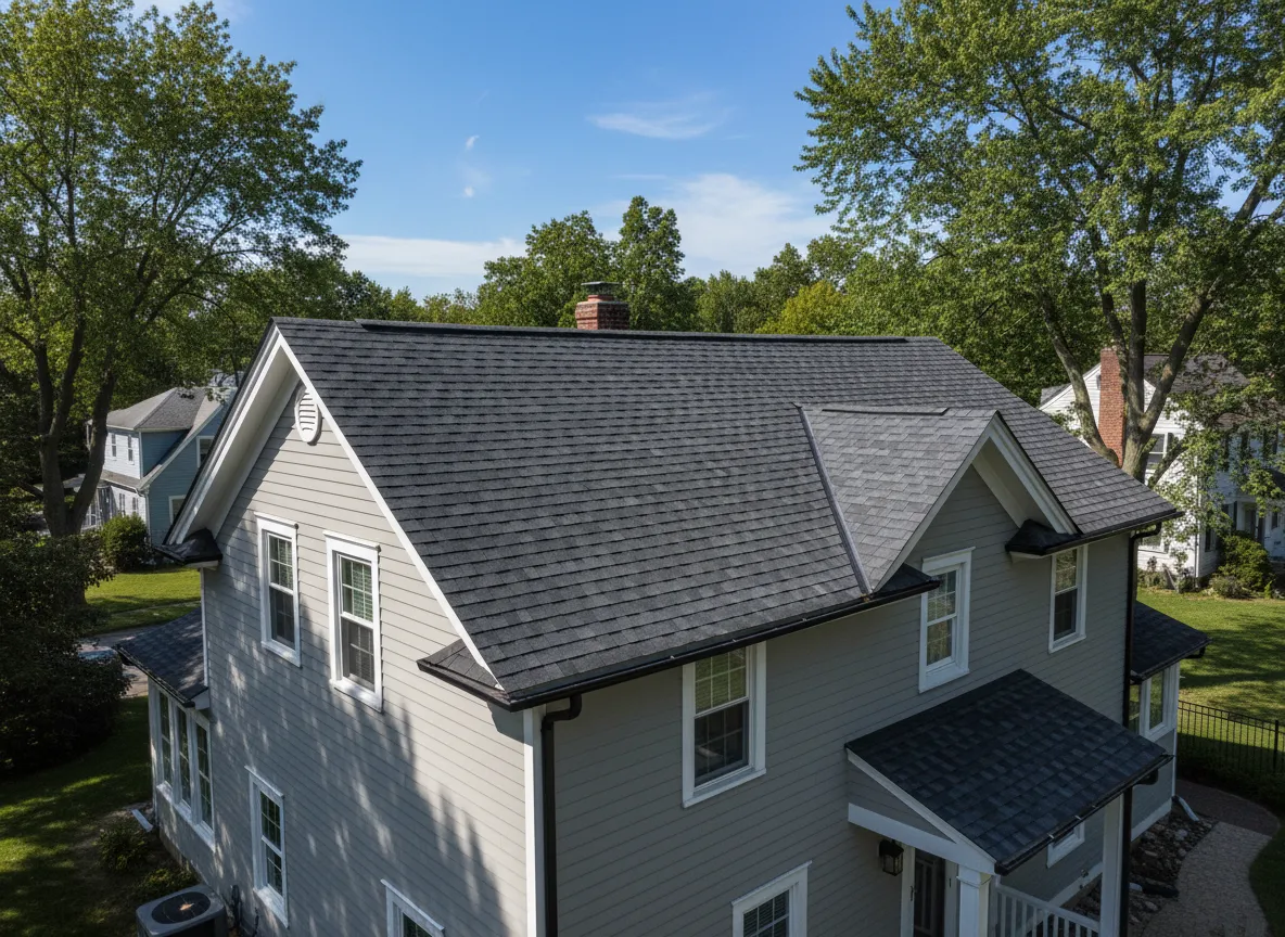 Asphalt shingle roof replacement project in New Milford NJ