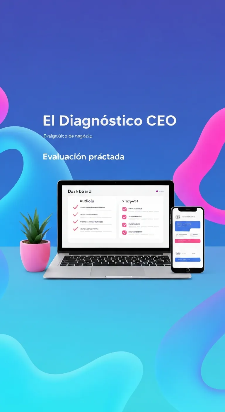 Mockup digital vibrante 9:16 — Bono 2: El Diagnóstico CEO