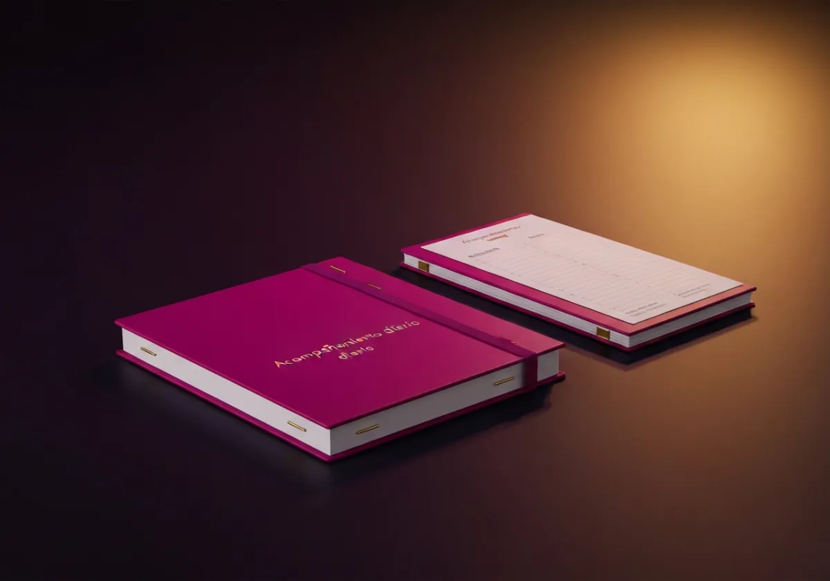 Mockup fucsia del bono de acompañamiento diario