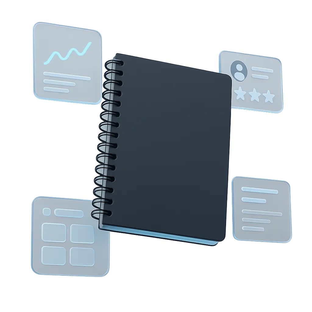 AI Follow-Up Playbook 3D Mockup