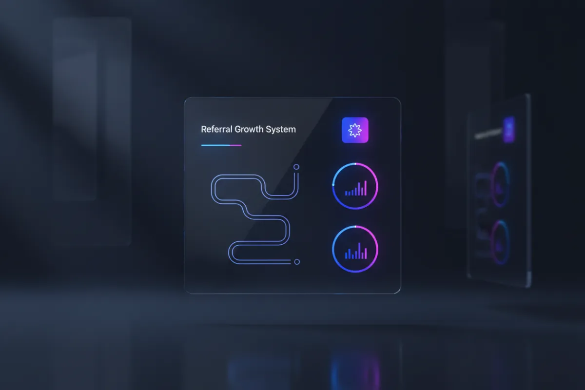 Referral Growth System Mockup
