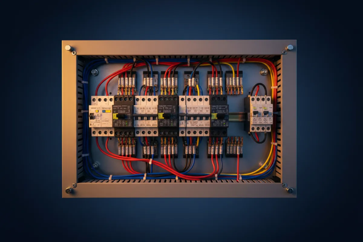 Elektroinstallation im Neubau technische Ansicht