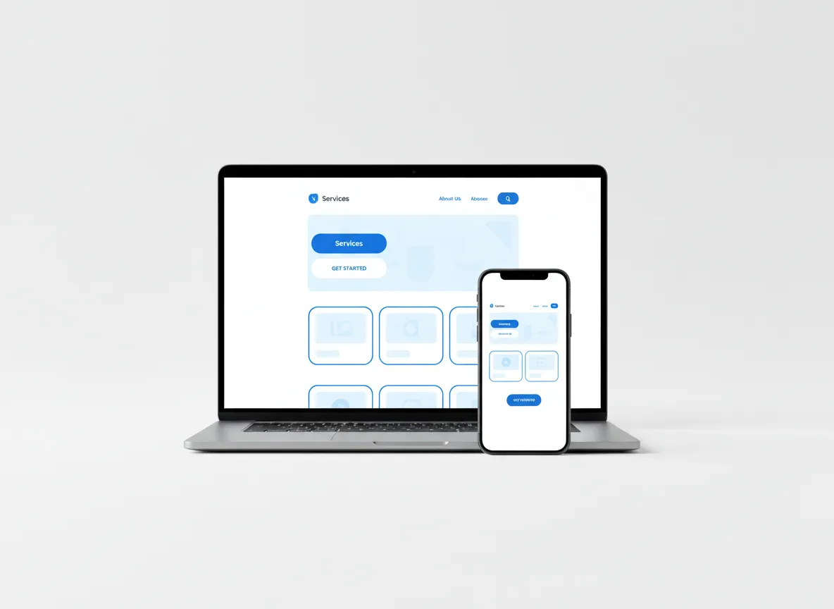Small business marketing website example