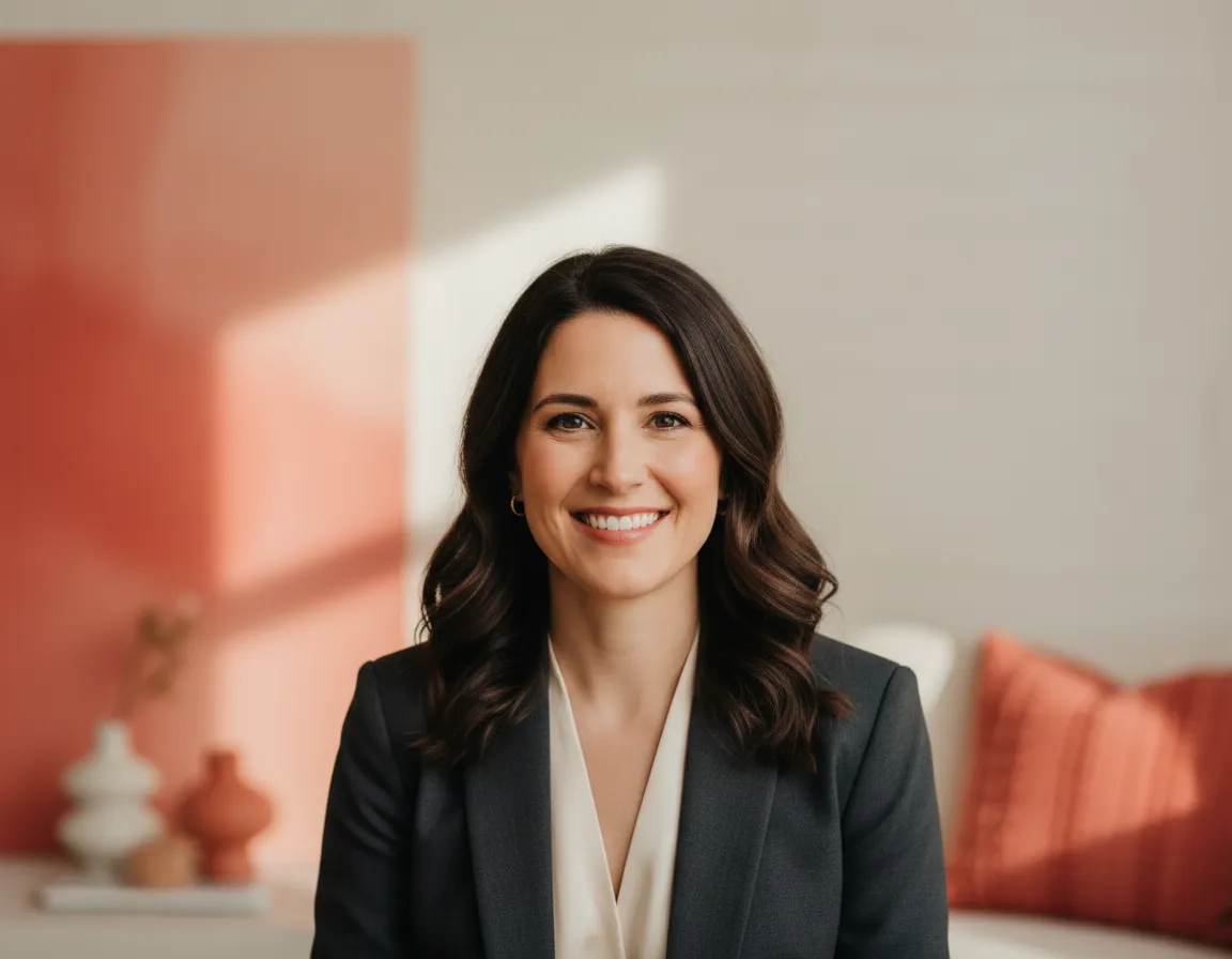 Candid portrait of DrBeth smiling warmly