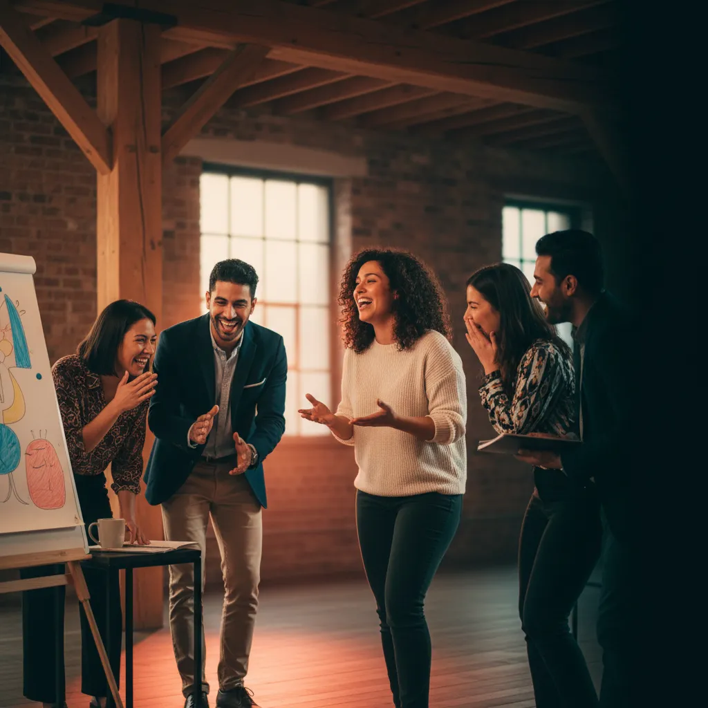 Photograph of a family-run business team