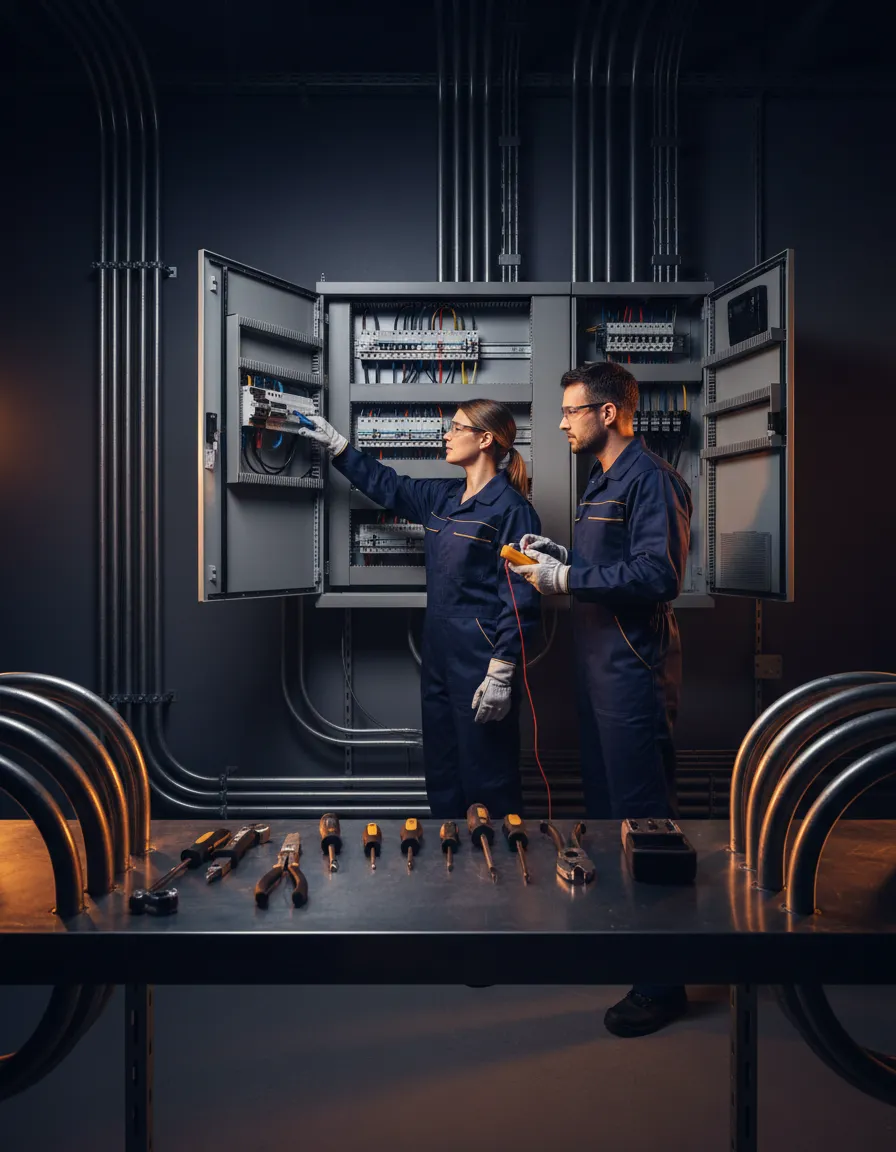 Power Bros master electricians on site in Galway