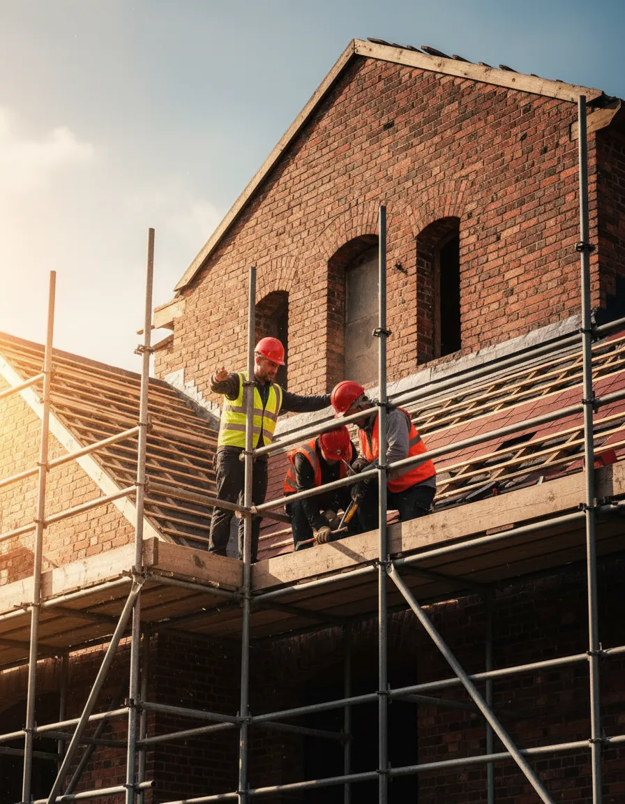 Local Birmingham construction project site