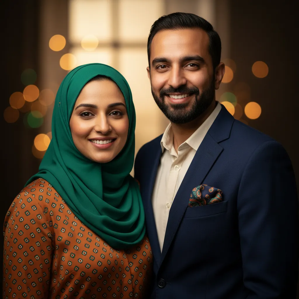 Customer portrait of Tariq and Amina