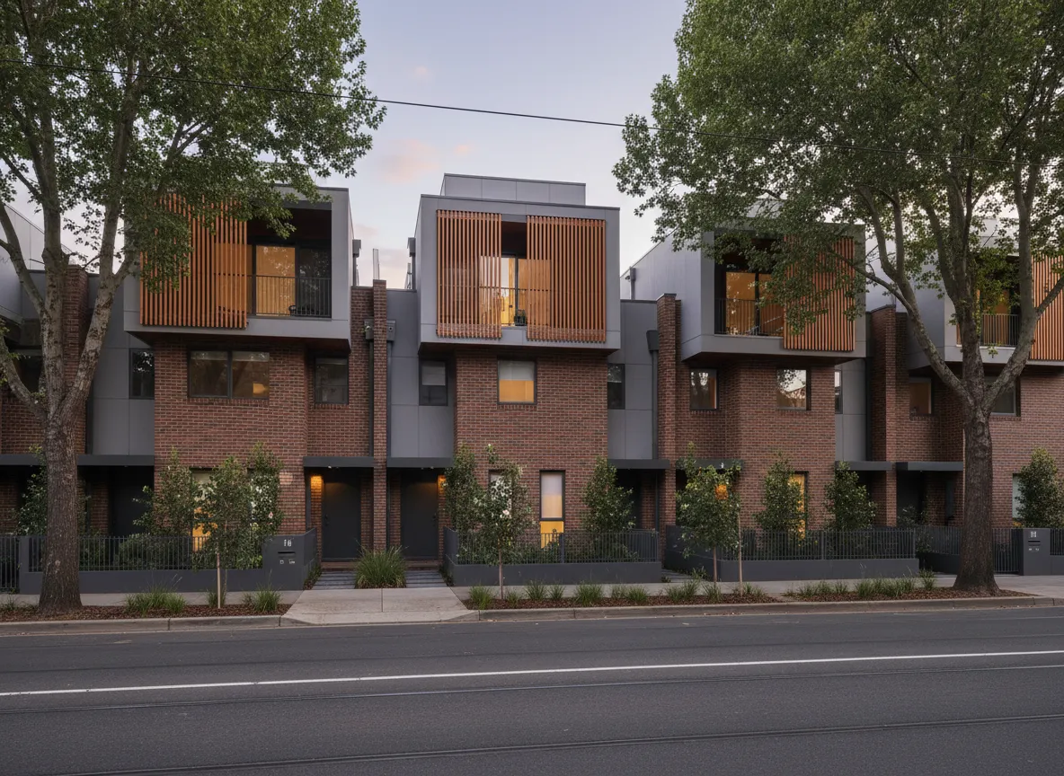 Modern townhouses in Melbourne