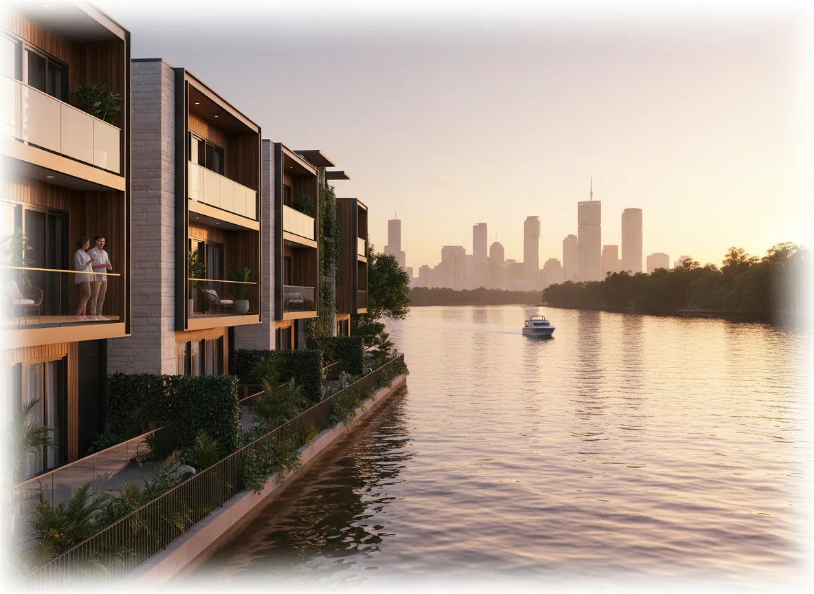 Brisbane riverside townhomes