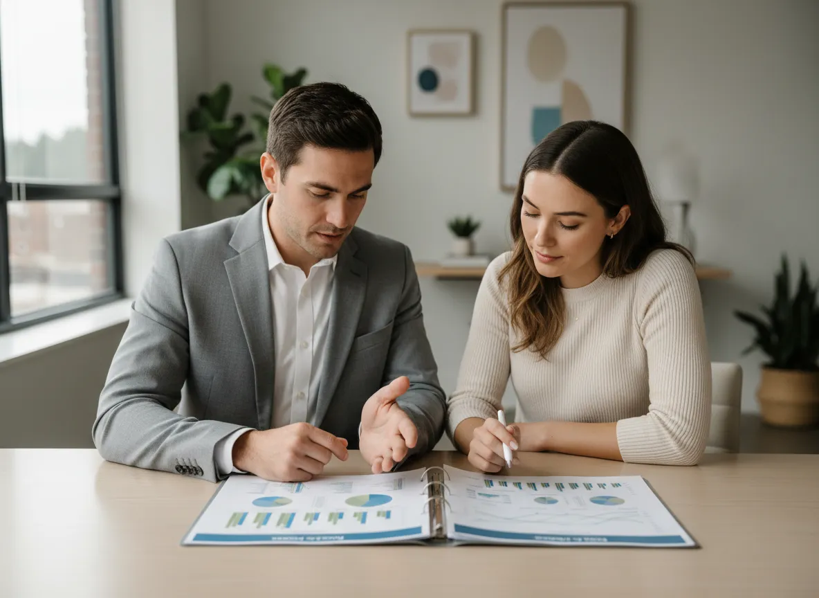 Financial advisor consultation and planning session