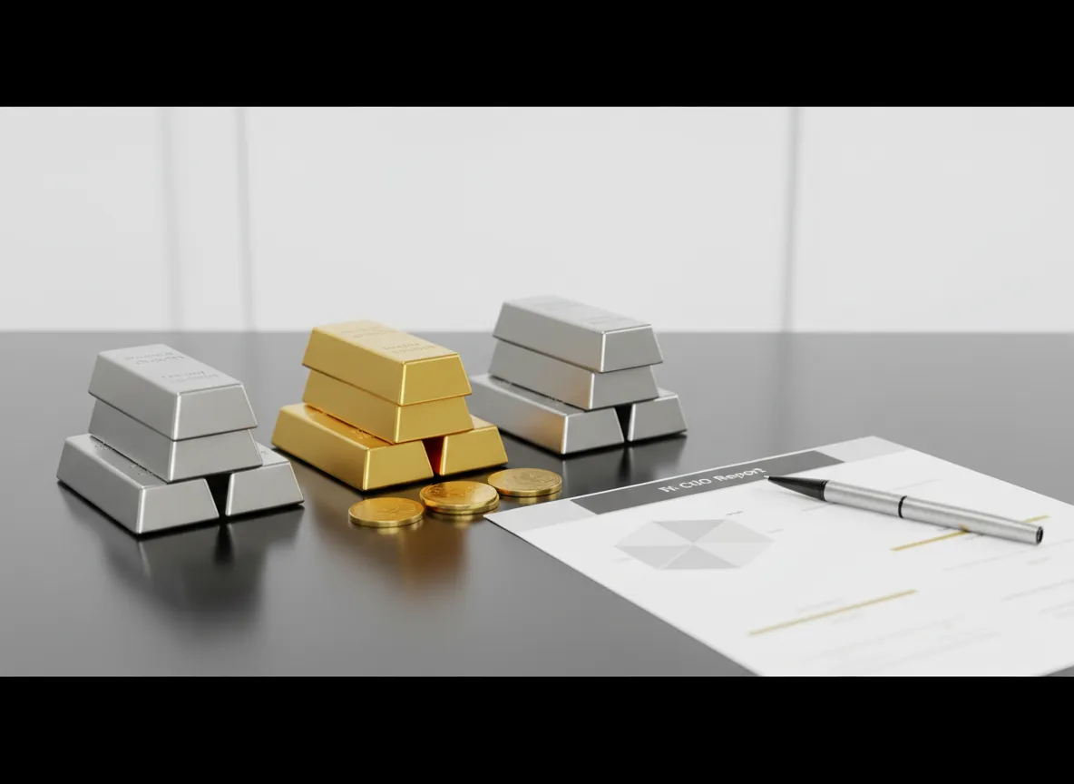 Gold and silver bars representing wealth diversification
