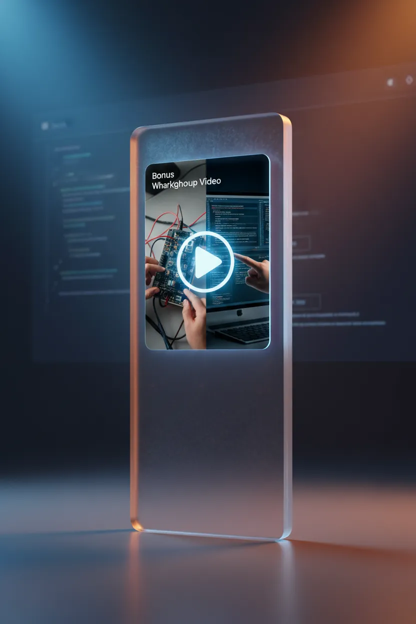 Bonus walkthrough video mockup showing how-to footage