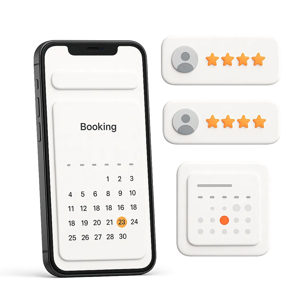 Flintster dashboard preview on smartphone