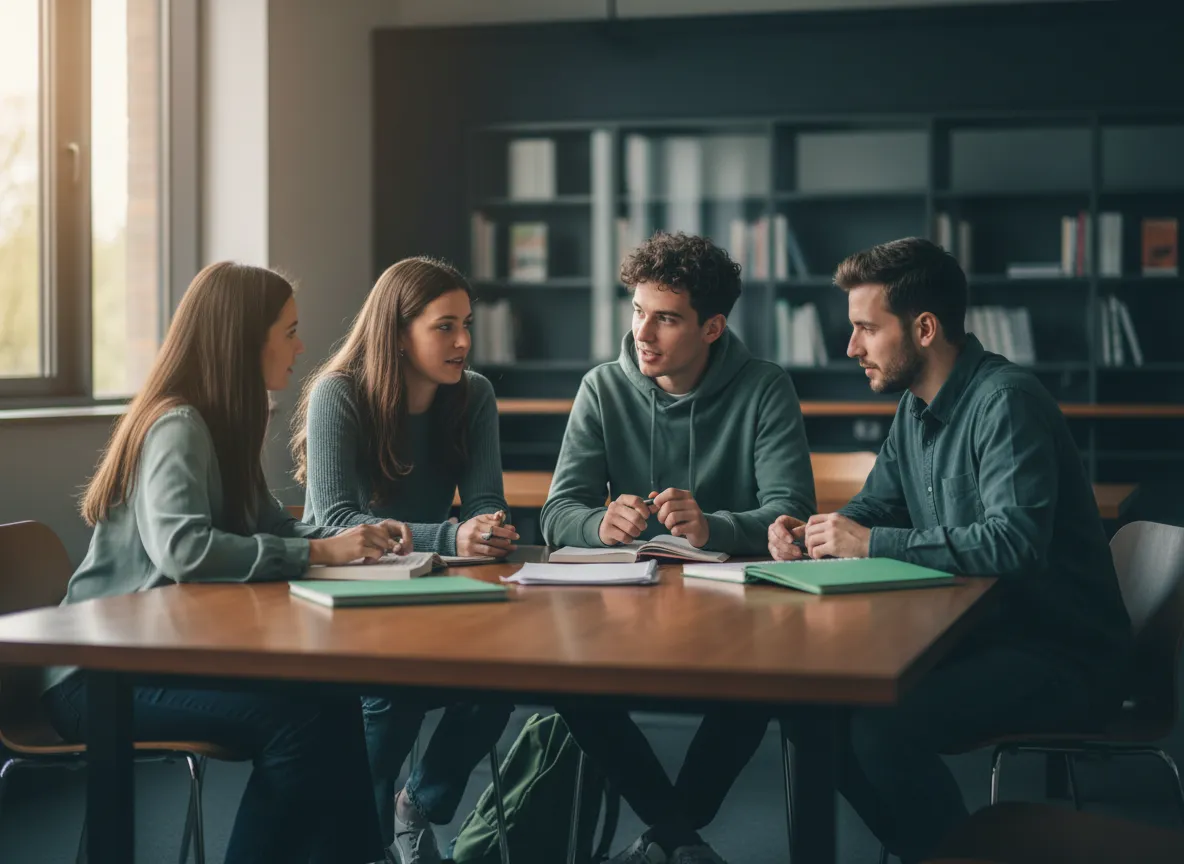 Students engaging in Tarbiya learning process