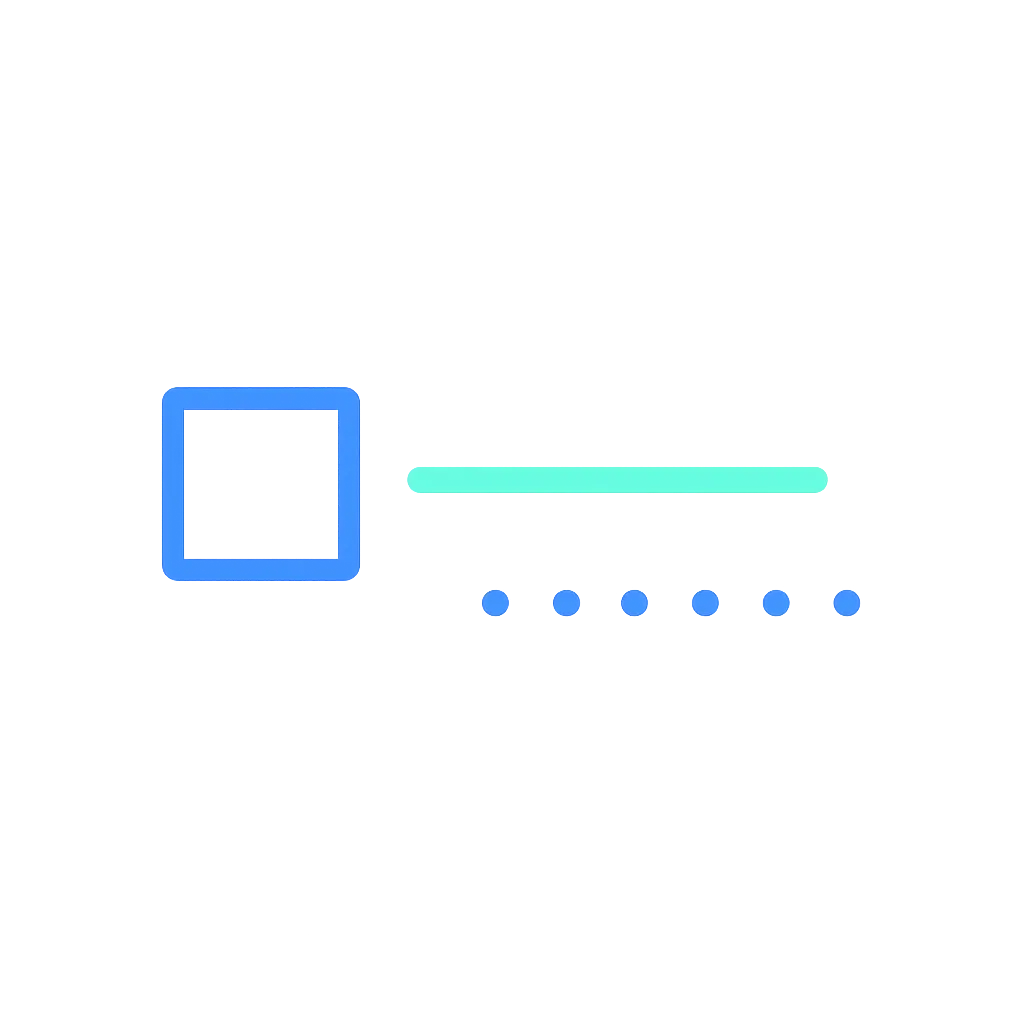 Icon representing lack of follow-through
