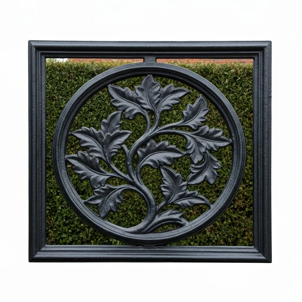 A pristine, freshly painted black cast iron surface showcasing proper maintenance against South Florida weather.