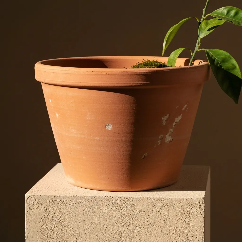 The Classic Rolled Rim Italian terracotta pot