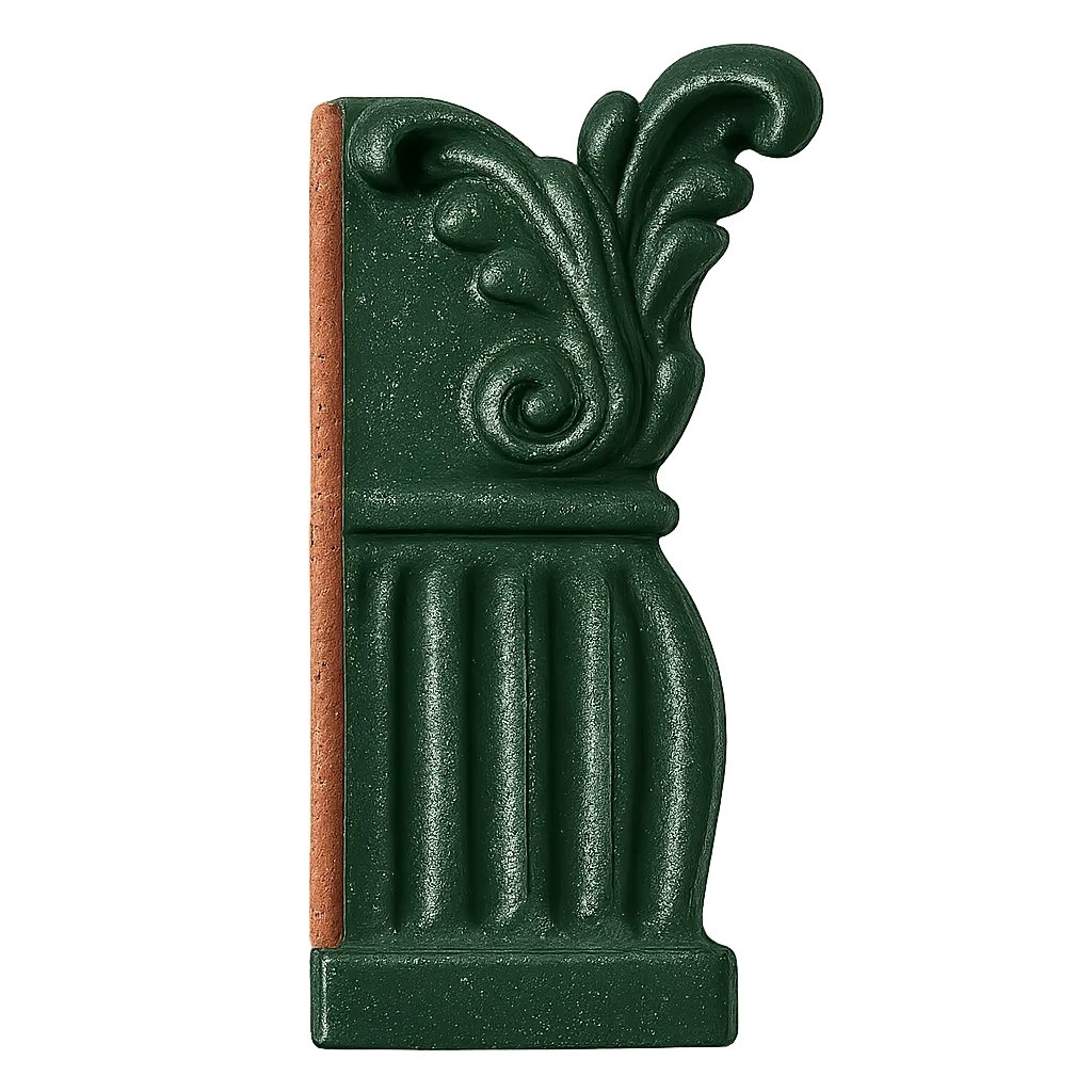 Traditional green paint finish sample