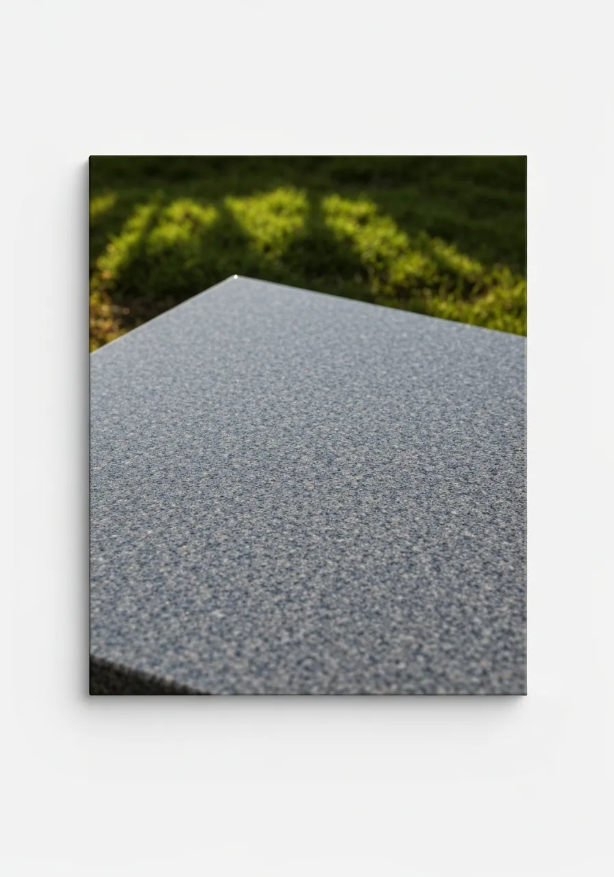 Macro crop of honed granite surface