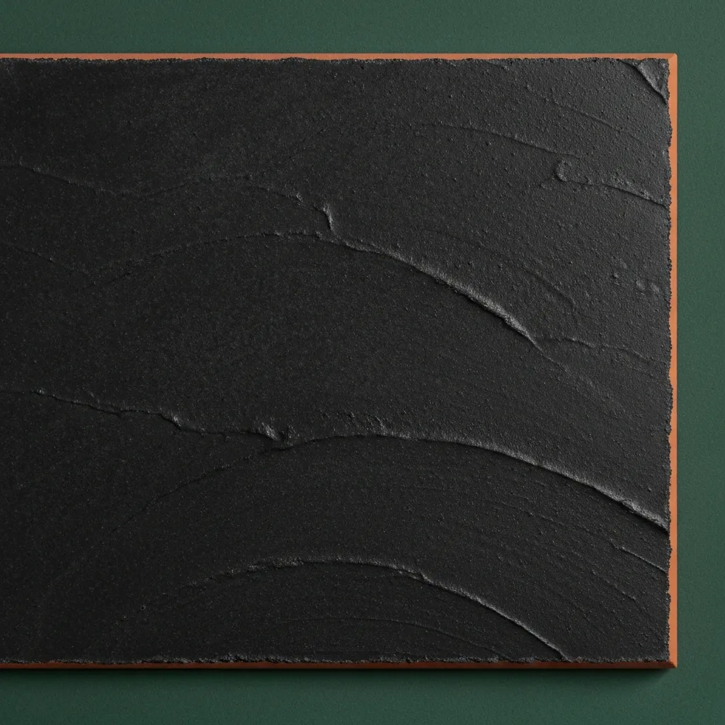 Charcoal concrete finish sample
