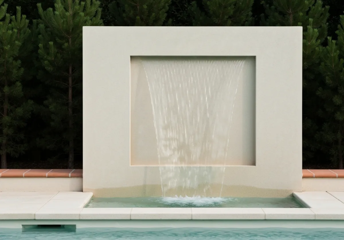 Cast Stone modern fountain