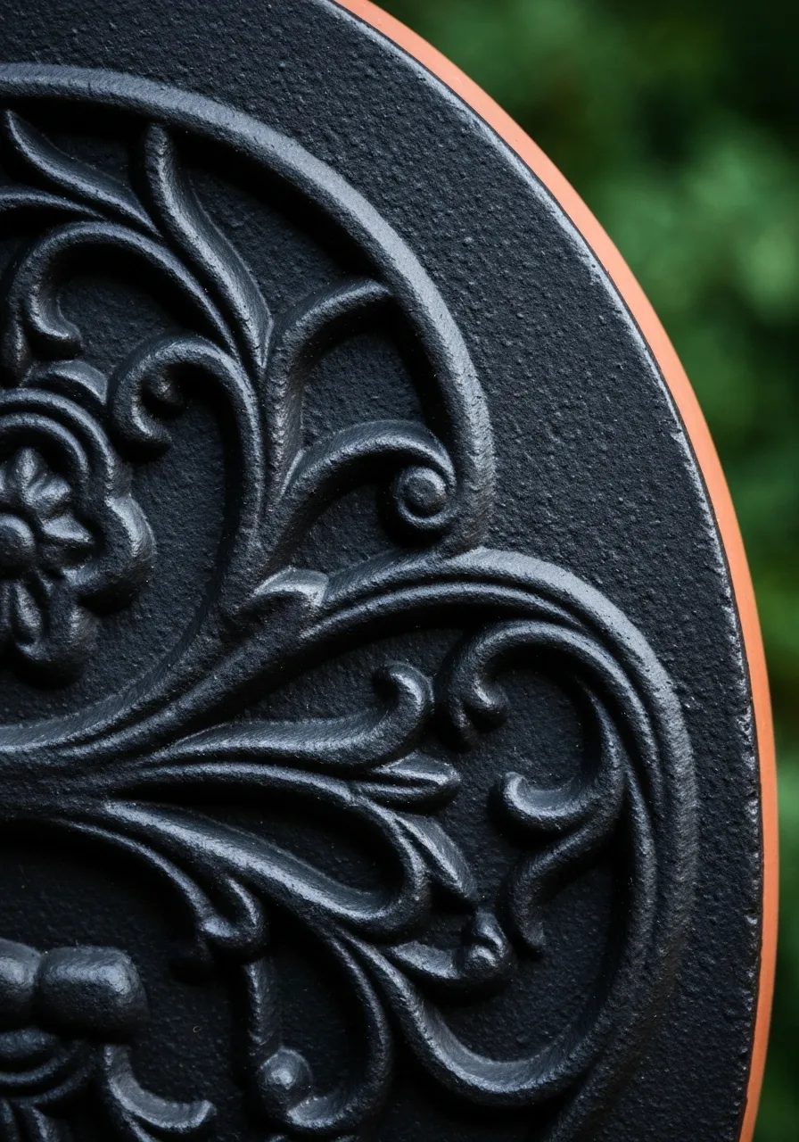 Historic foundry mold lines in cast iron manufacturing
