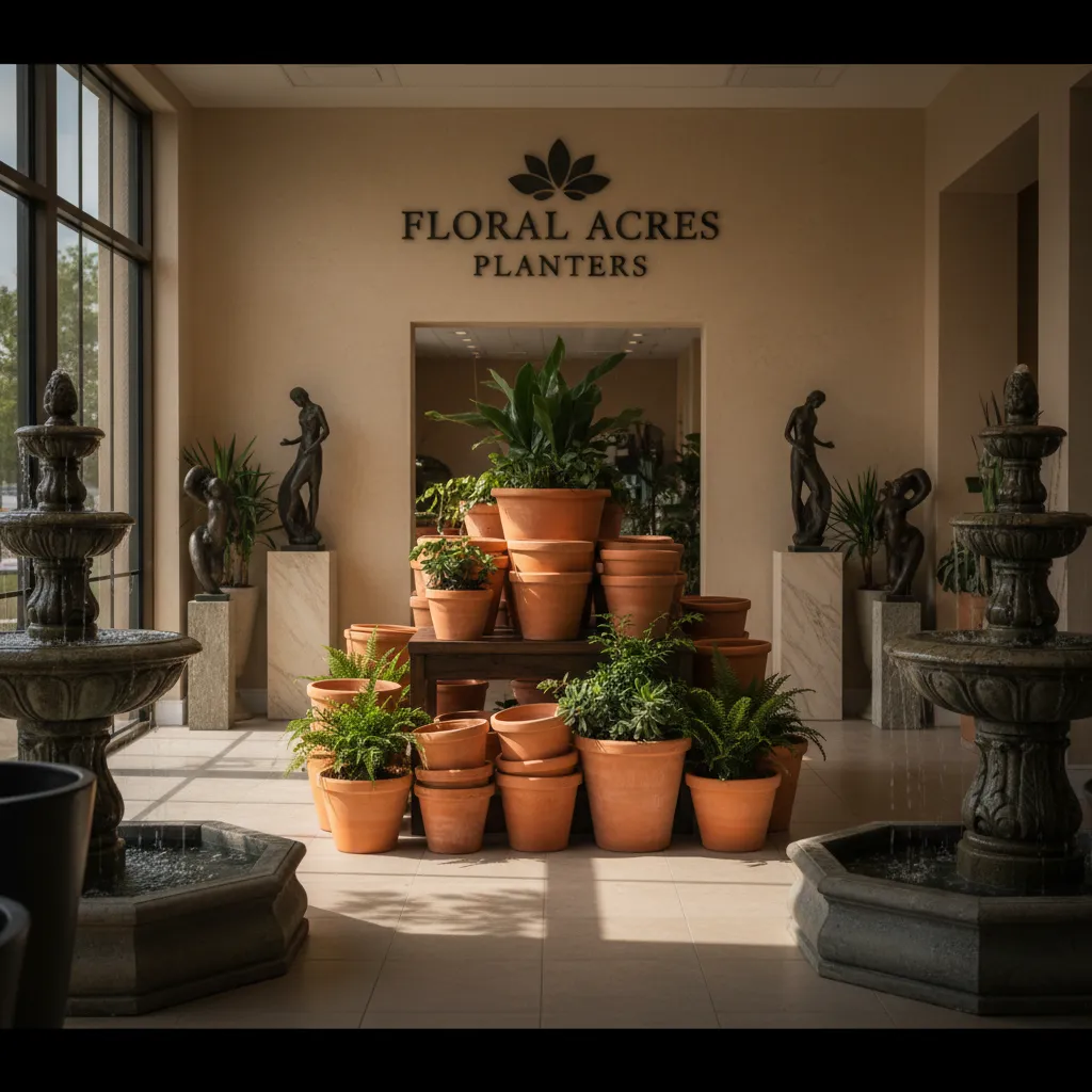 Floral Acres Planters showroom today