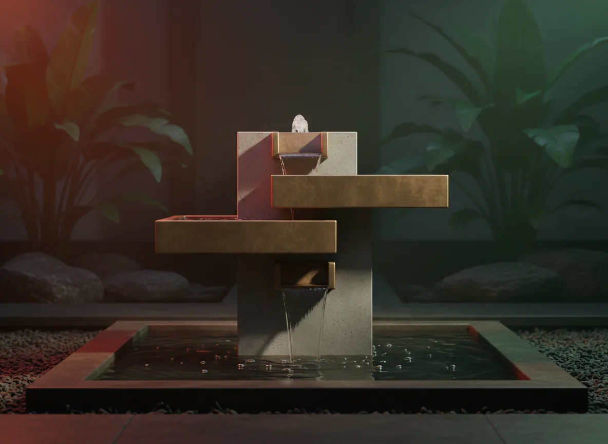 Modern Sculptural Fountain for that South beach home