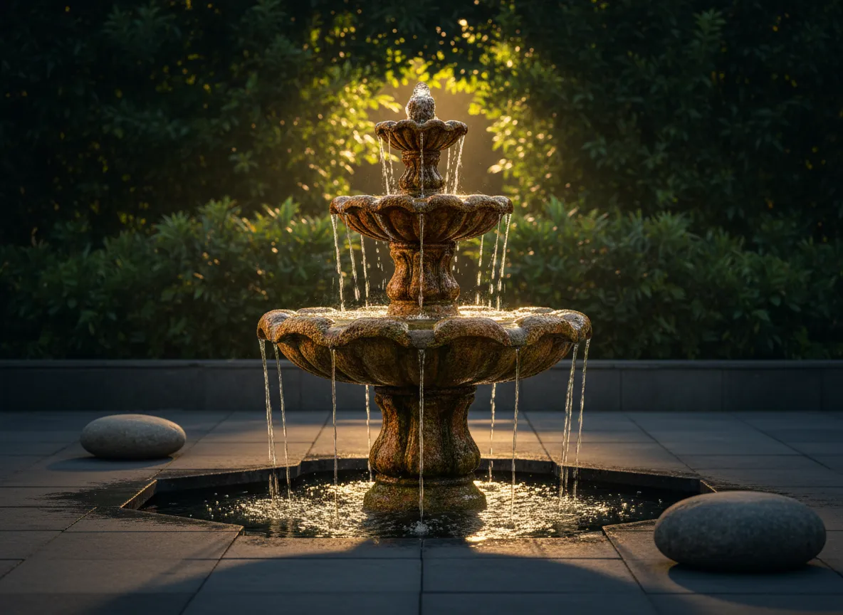 Tiered Garden Fountain in South Florida