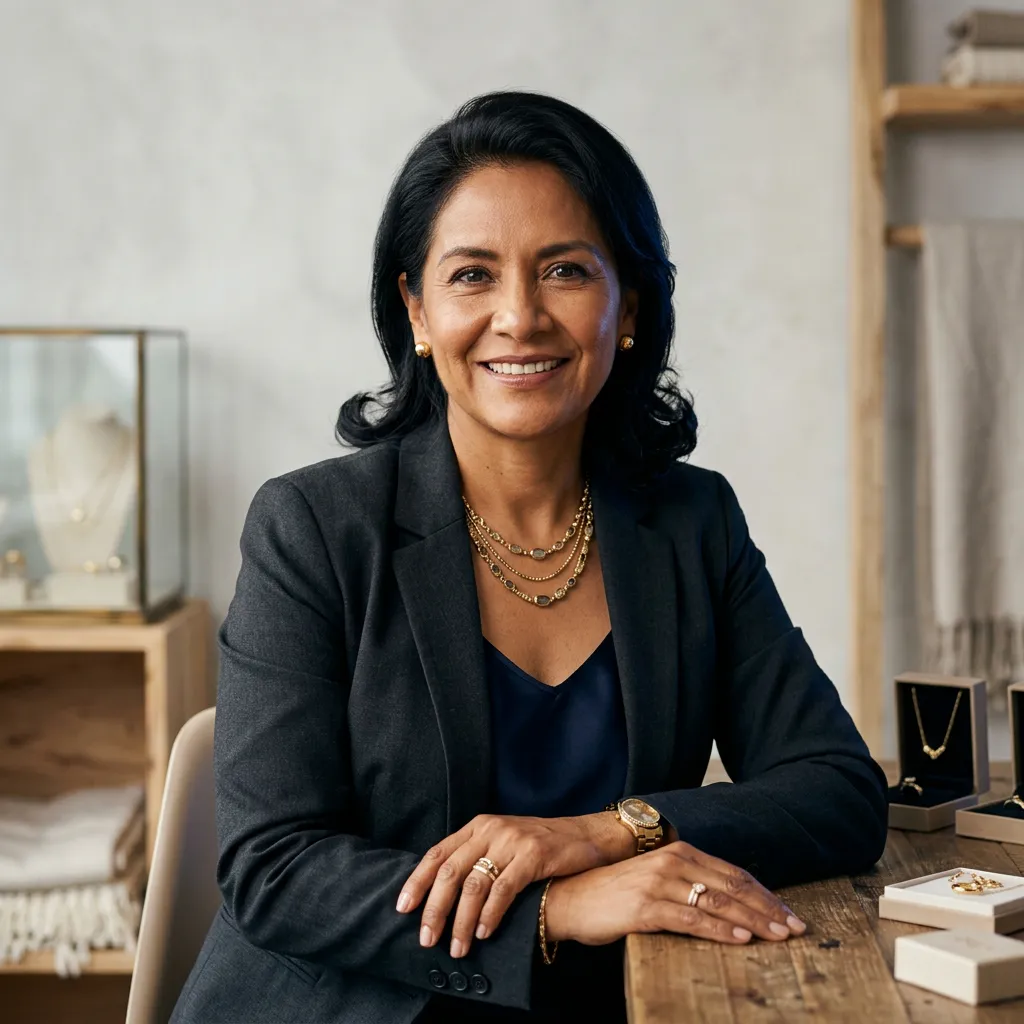 Foto de Patricia Del Valle, empresaria joyera en Ciudad de México