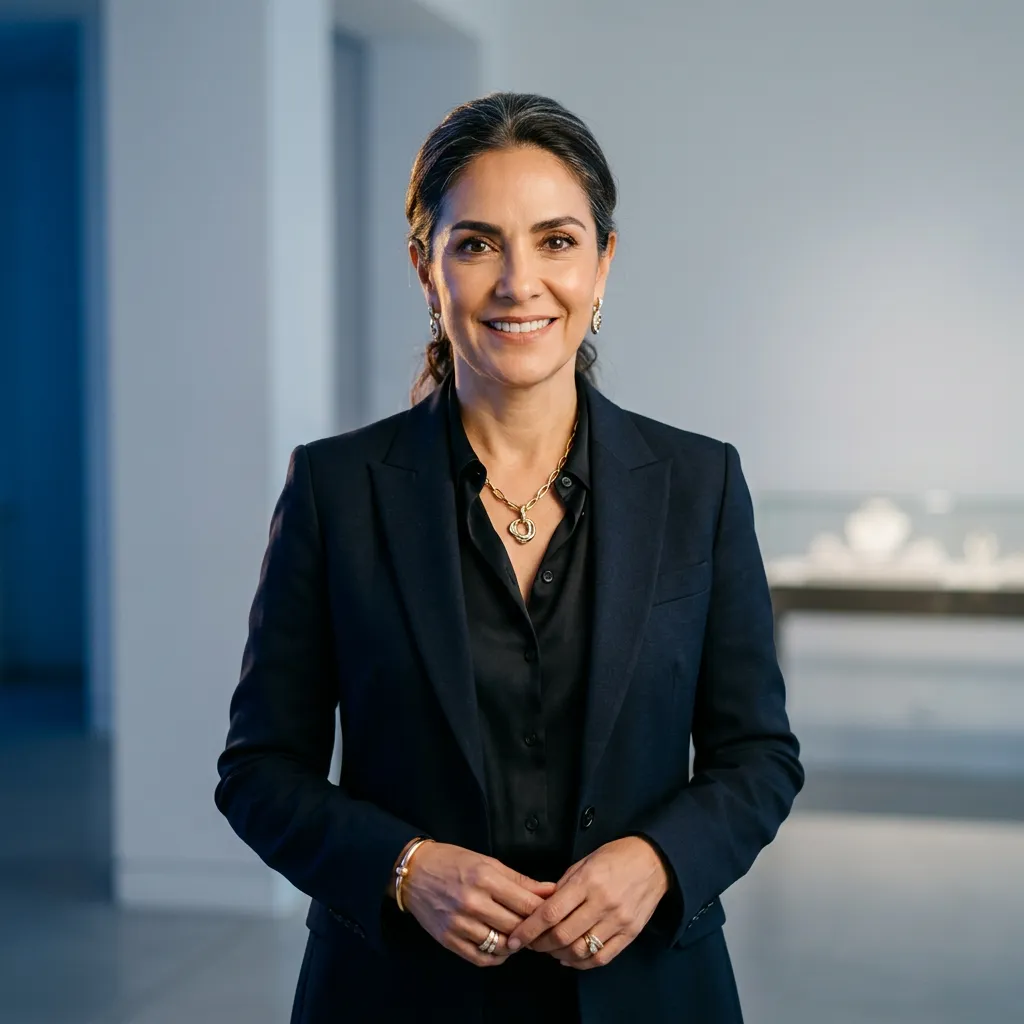 Foto de Elena Morales, socia fundadora de Galería Áurea en Guadalajara
