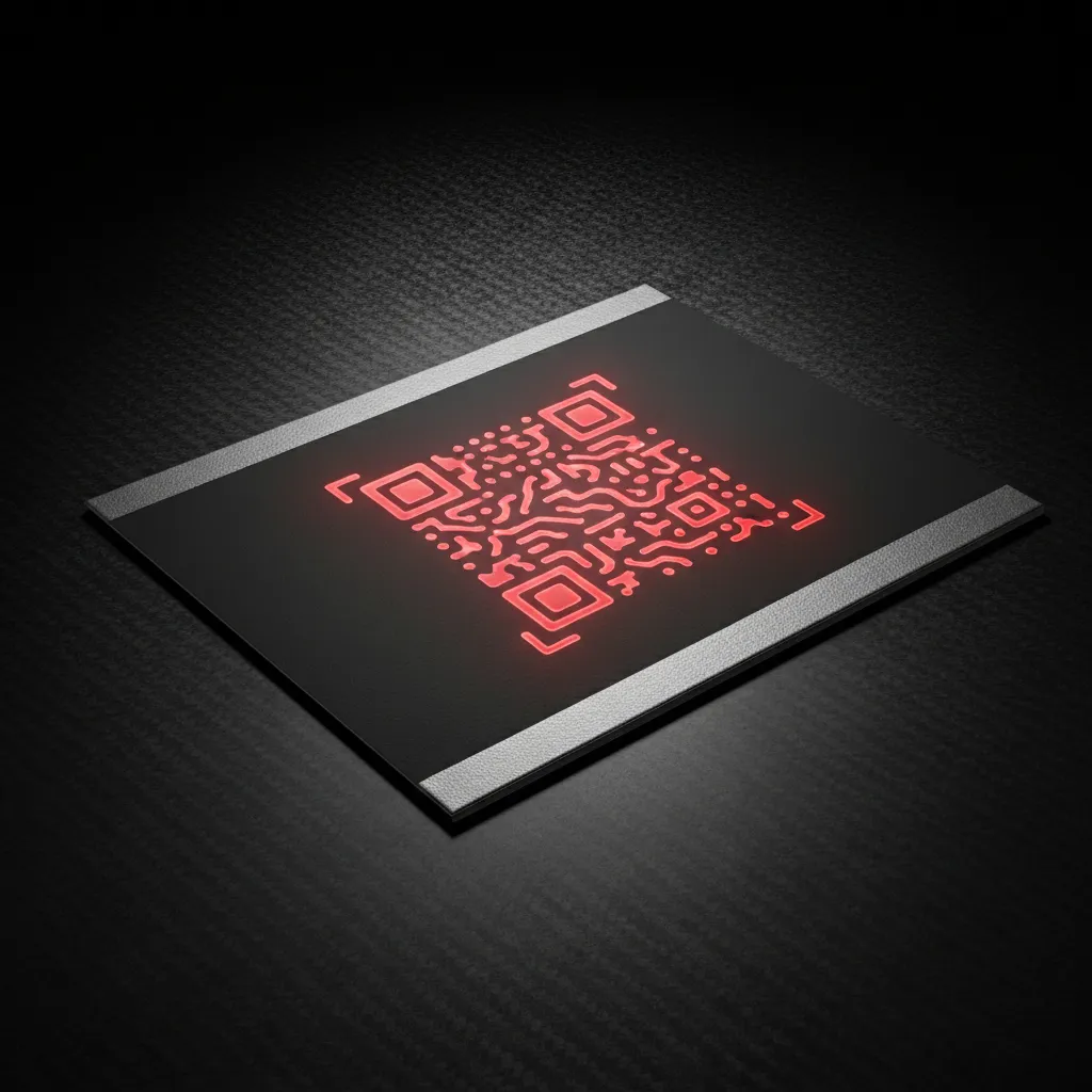 Hybrid Direct Mailer Preview showing interactive QR code path