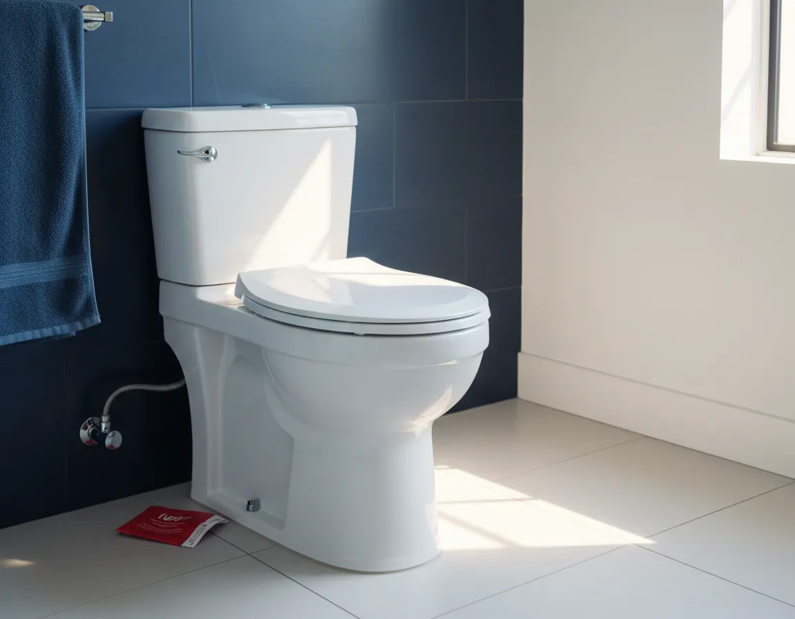 Modern high-efficiency toilet installation in Elizabeth, CO