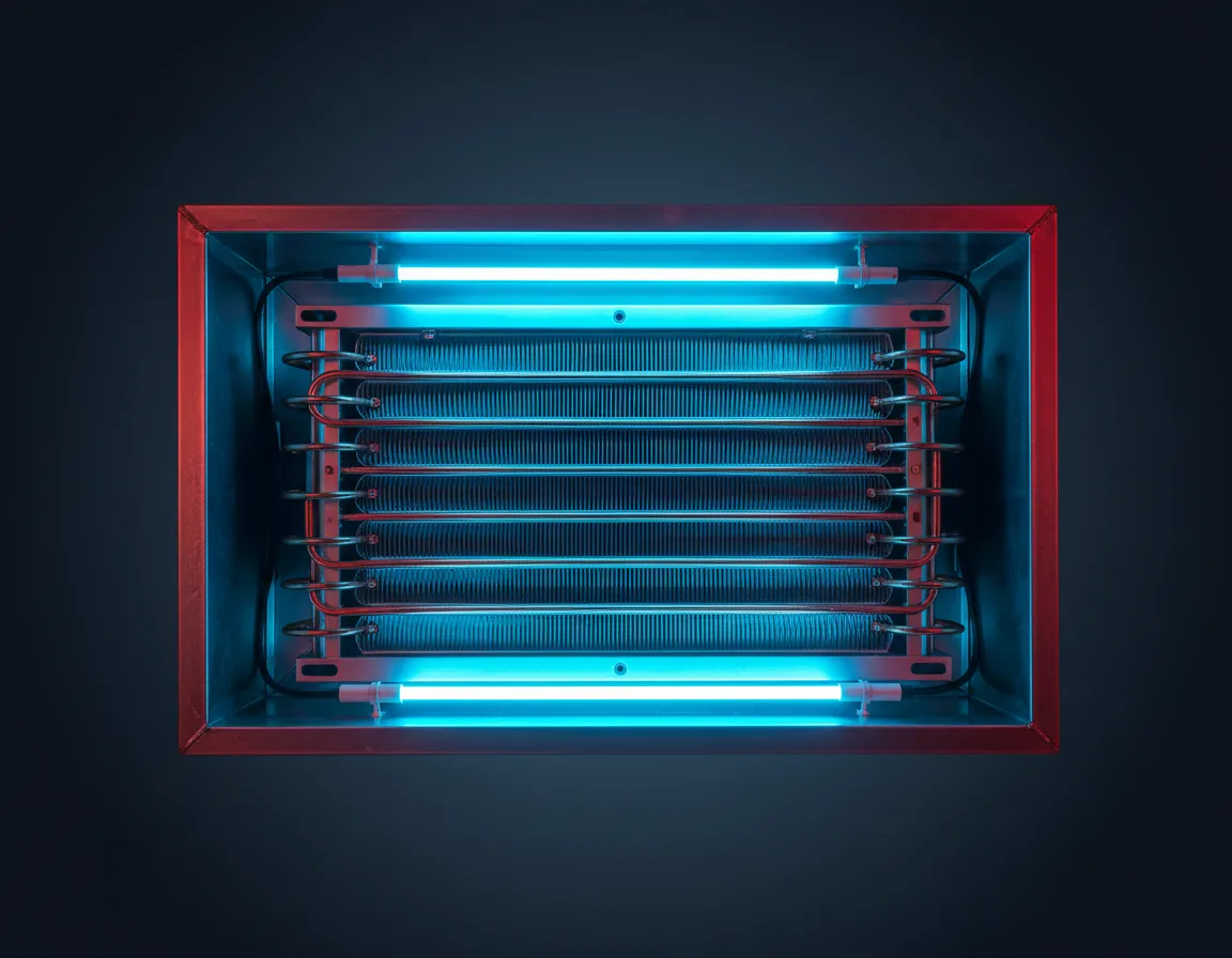 Clean HVAC evaporator coil