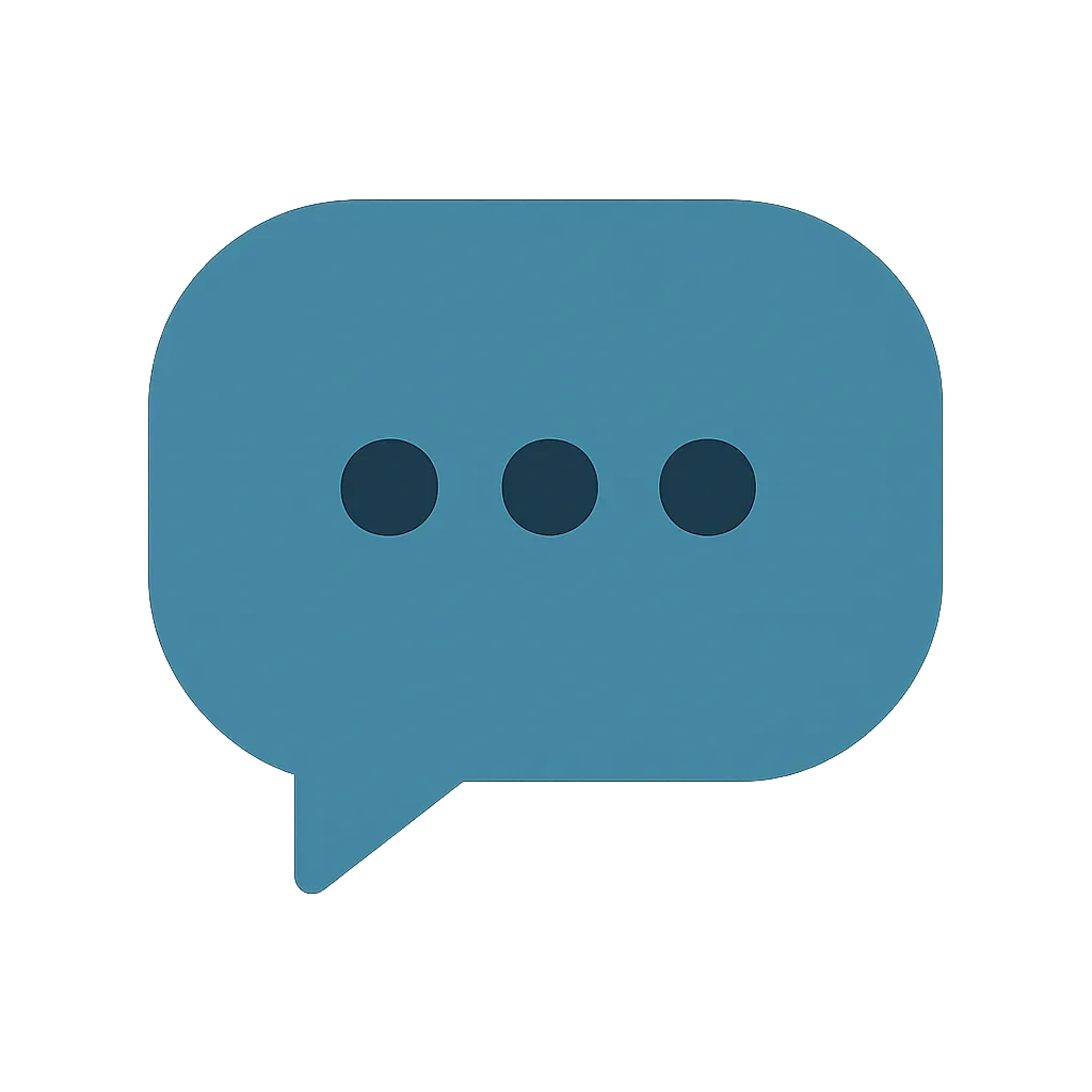Icono de comunicación (globo de chat).