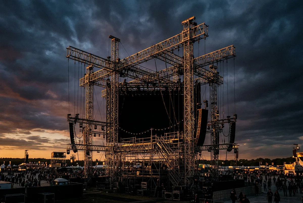 Large-Scale Public Festival Rigging and Crowd Production