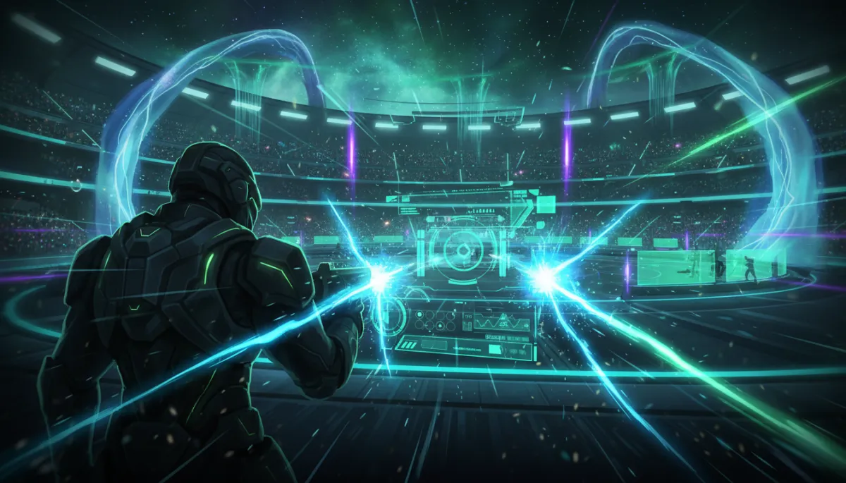 First person shooter arena tournament artwork