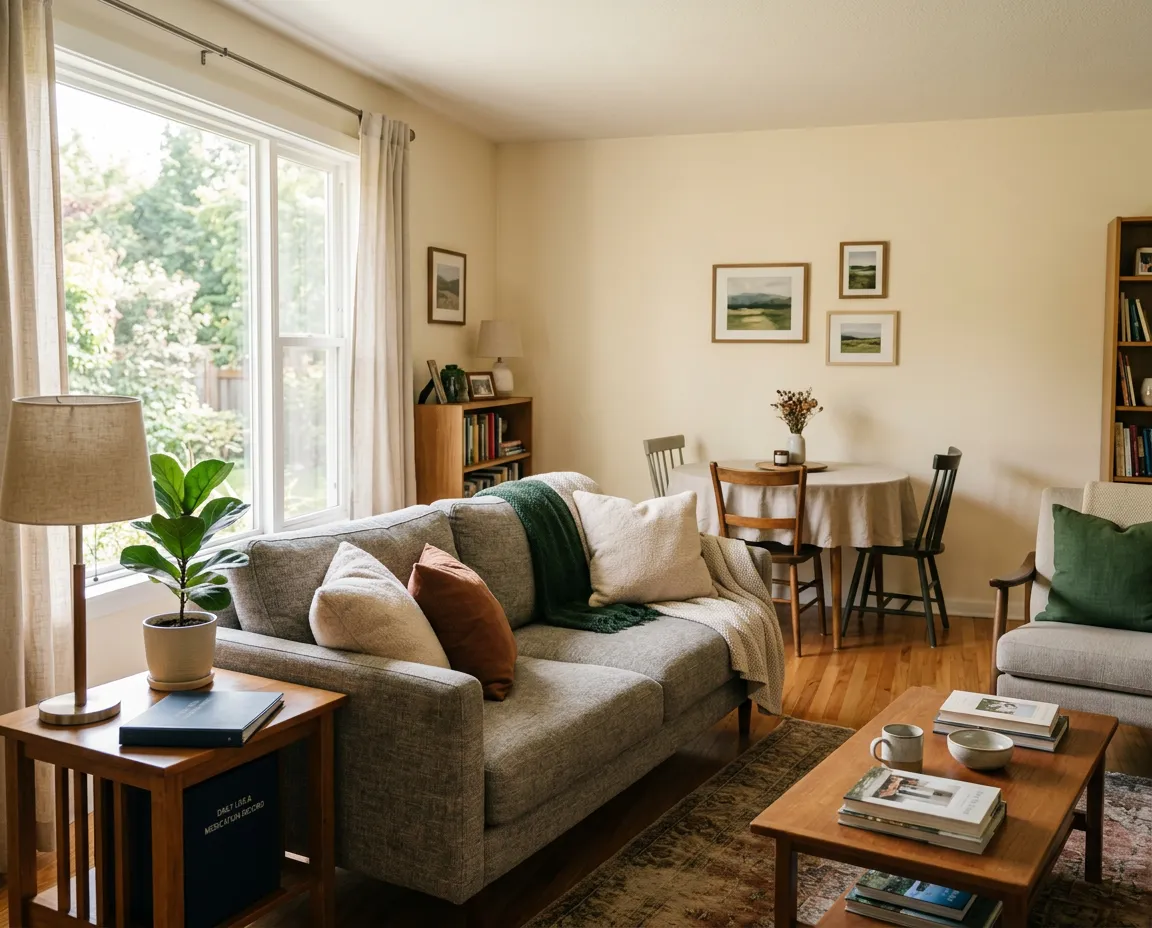 Furnished Living Area in Supportive Group Home