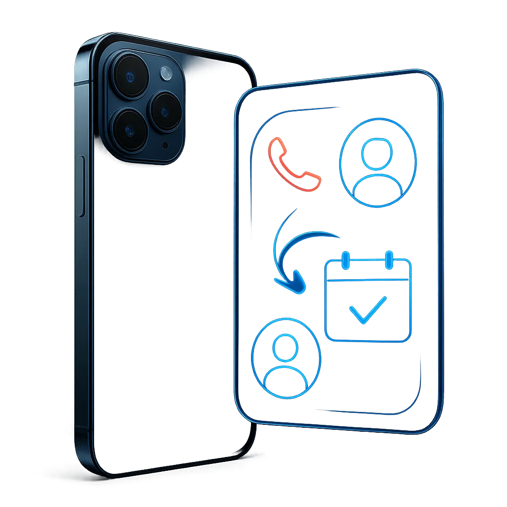 Floating high-tech automation dashboard cutout