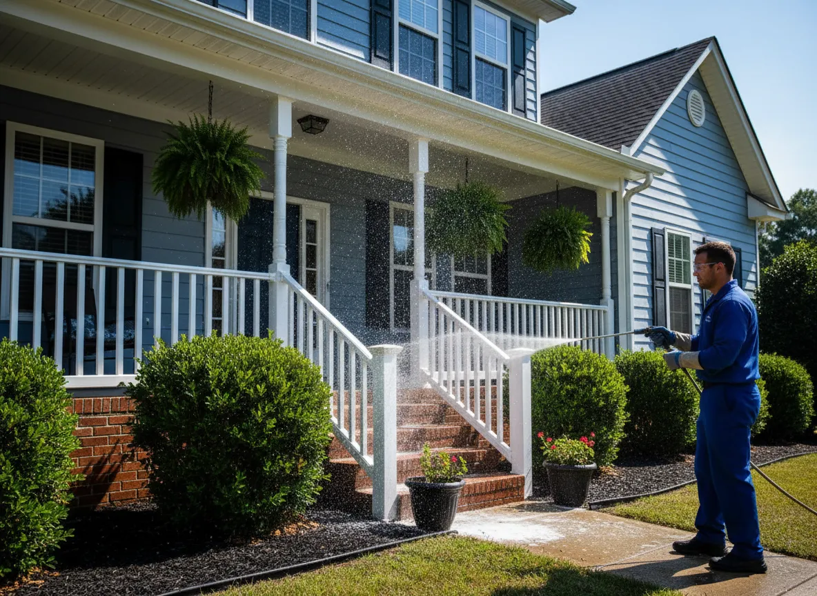 House washing project in Anderson SC