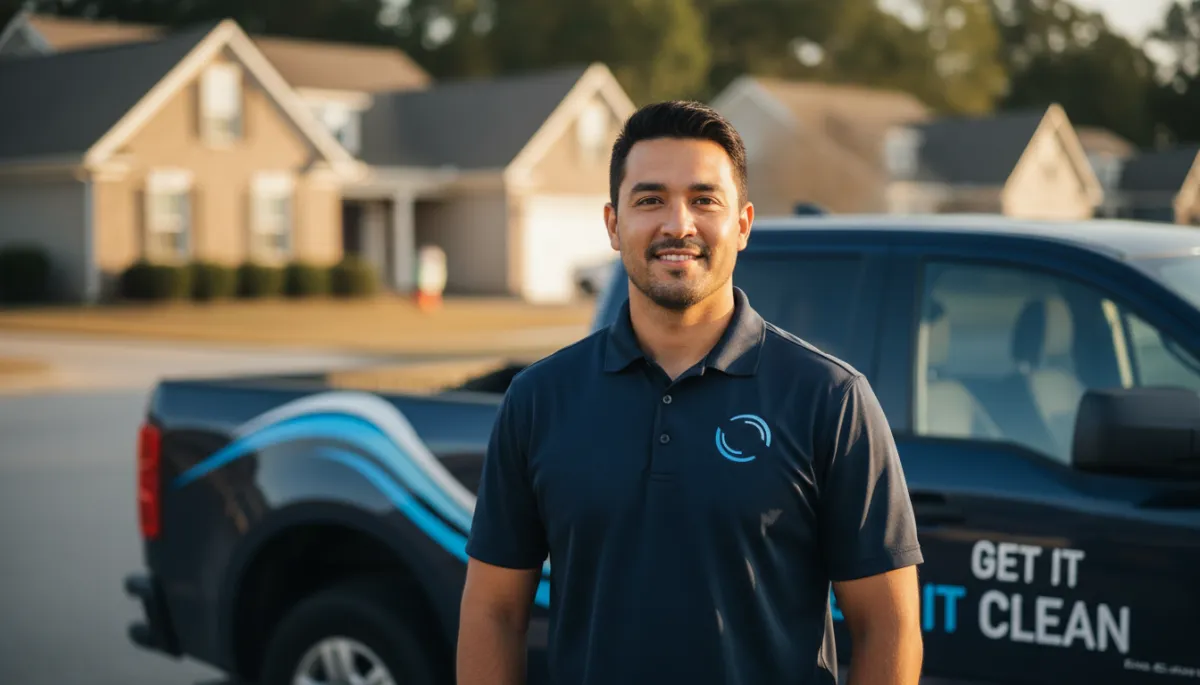 Owner Benji from Get It Clean pressure washing Anderson SC