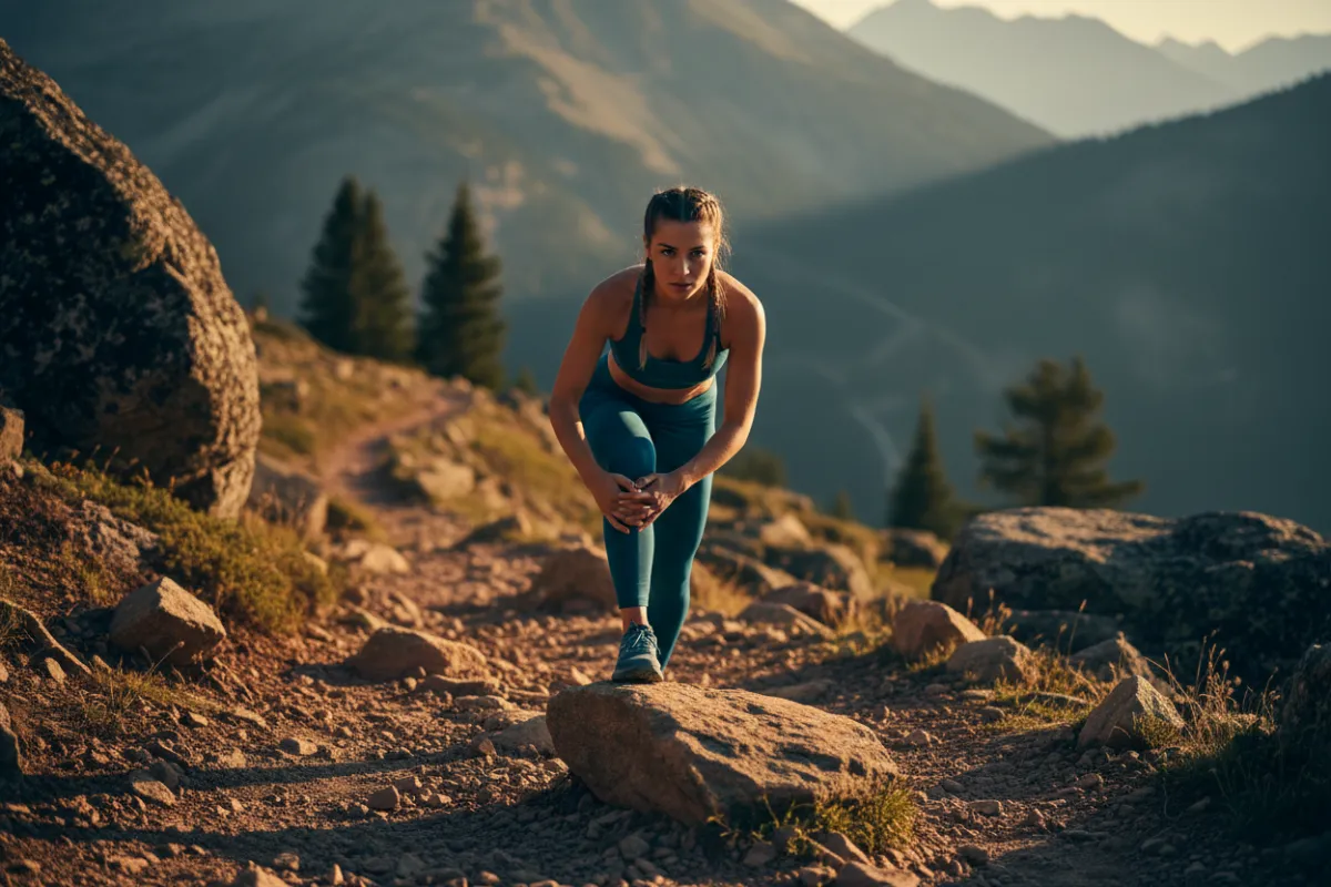 An amateur athlete preparing for a competition