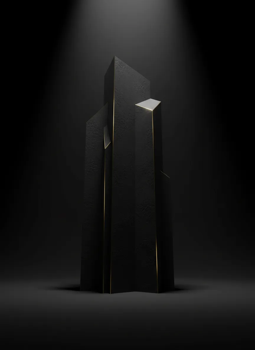 Deep shadowed architectural structure