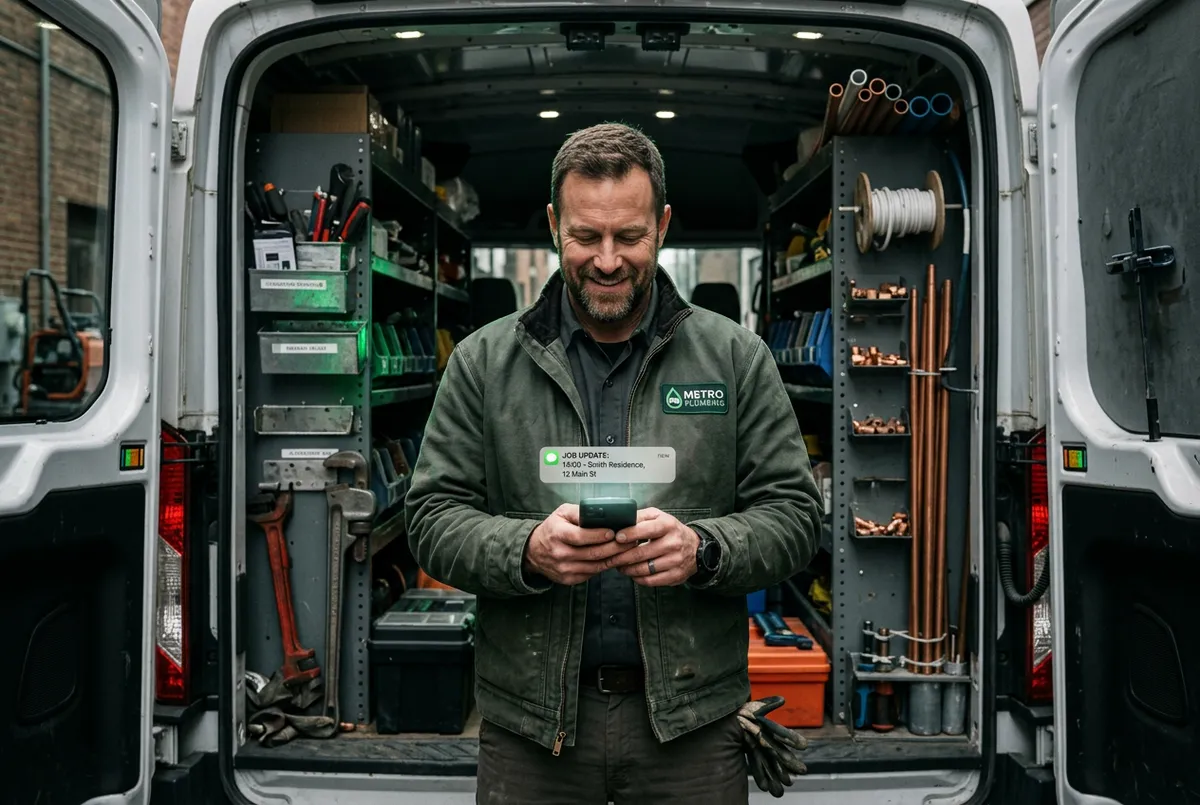 Mobile app live call notifications on smartphone