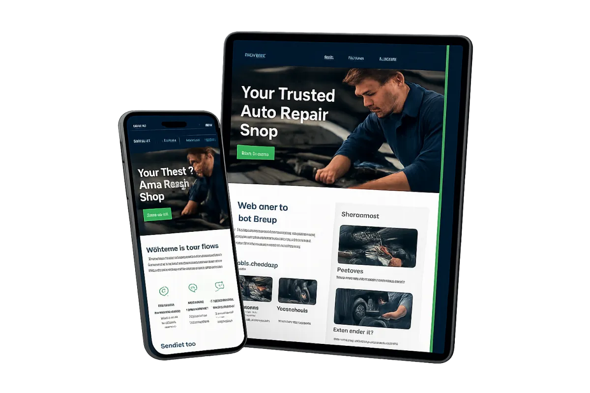 Smart Website Design Interface Mockup