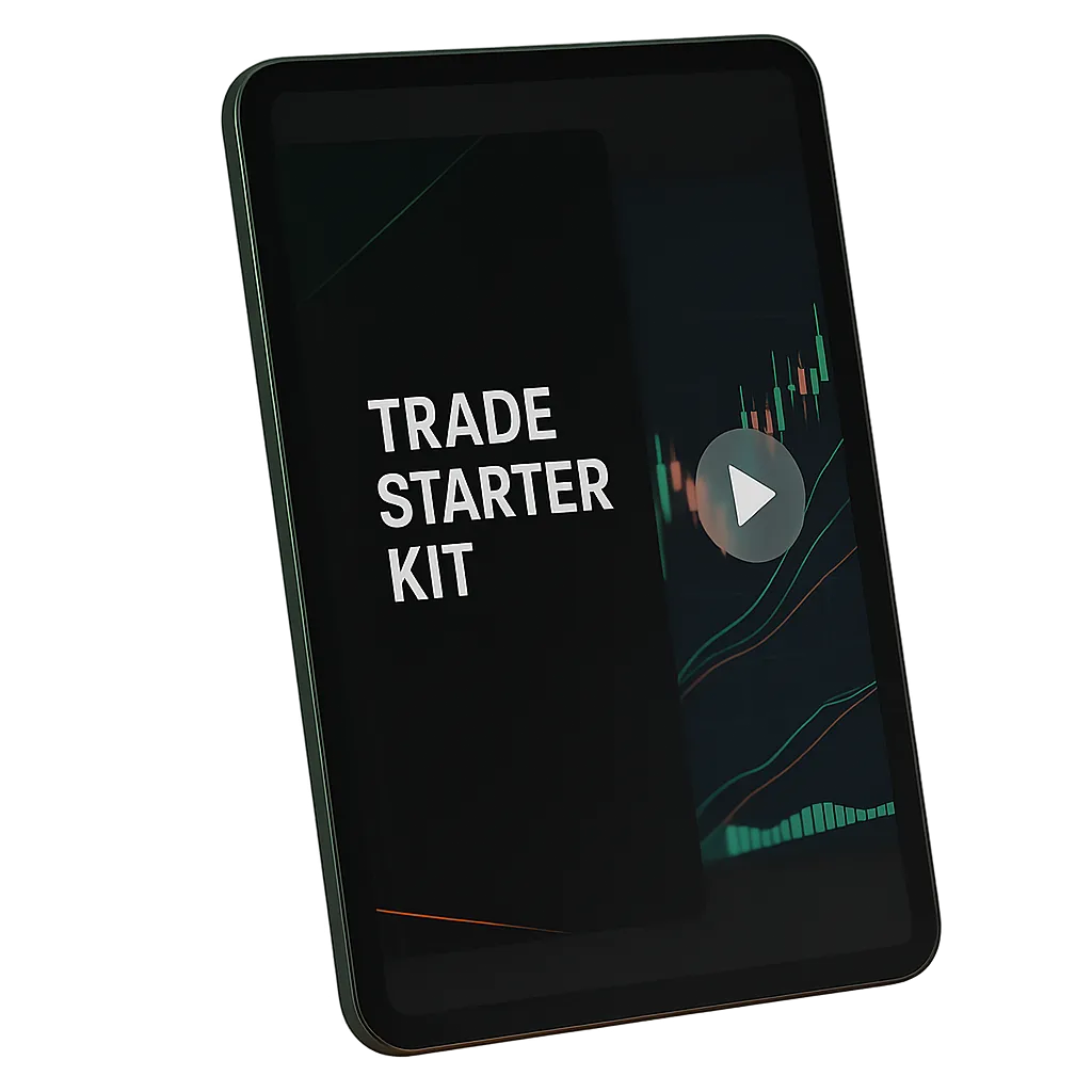 Trade Starter Kit PDF guide and video masterclass preview mockup