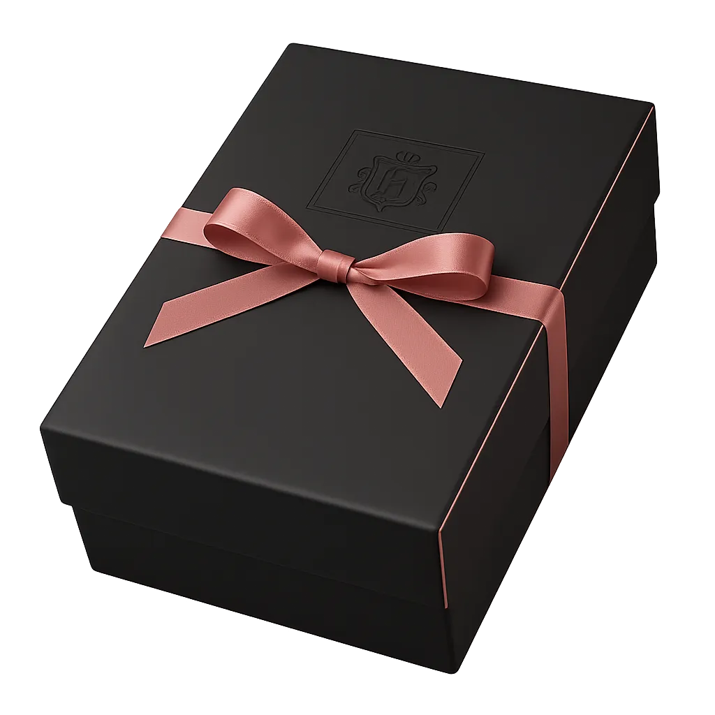 Caja de regalo corporativa premium con grabado láser