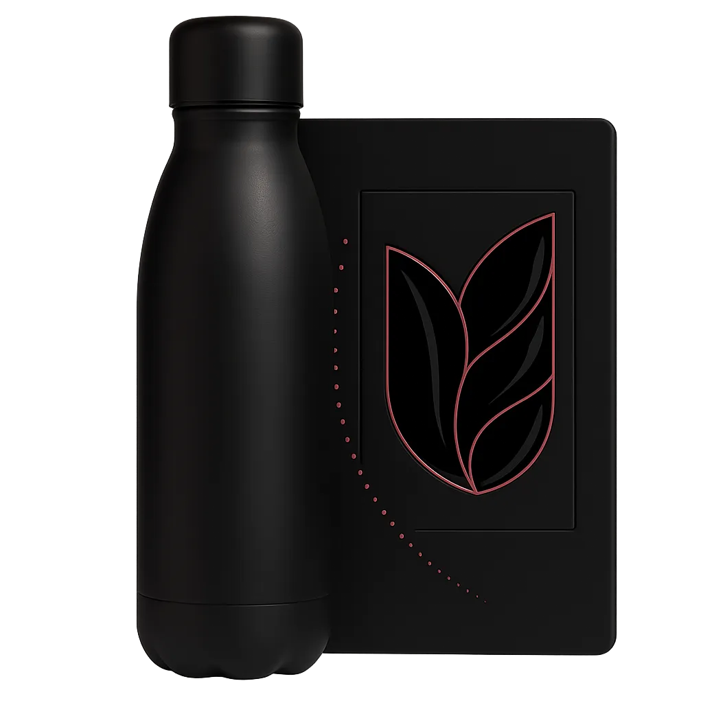 Termos y libretas personalizadas con técnica UVDTF para eventos
