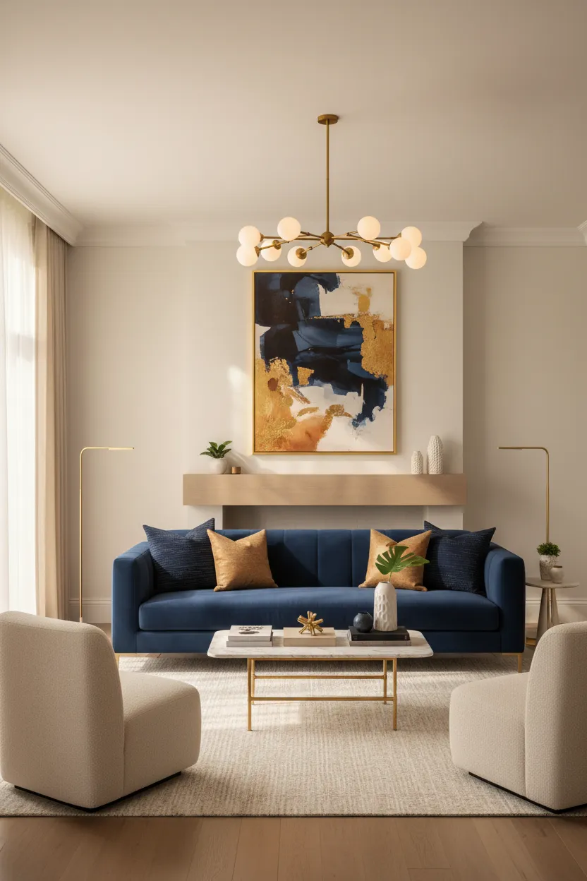 A dignified, beautifully appointed residential living room demonstrating the standard of PPS shared housing